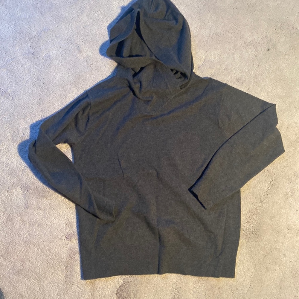 Gap charcoal gray hoodie wool blend sweater.